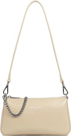 Lancaster Shoulder Bags, female, Beige, Size: ONE SIZE Sac trotteur Zipp&eacute;e Suave Even 433-14