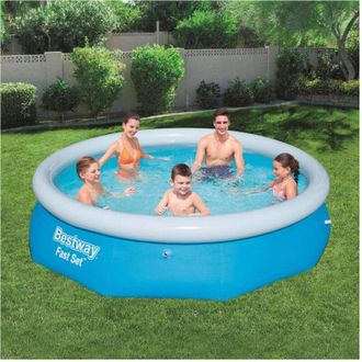 Trade Shop Trade Shop - Piscina Gonfiabile Fast Set Rotonda 305x76cm Predisposta Per Pompa Filtro 57266