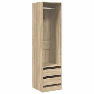 vidaXL Vidaxl - Armadio Cassetti Rovere Sonoma 50x50x200 Cm Legno Multistrato