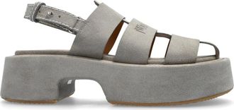 J.W.Anderson Su&egrave;de Platform Sandalen - Dames - Sandalen - Grijs - 40 EU - Su&egrave;de - Schoenen