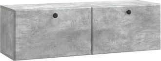 vidaXL Mueble De Tv De Pared 98 X 31 X 30 Cm Gris Hormig&oacute;n Vidaxl