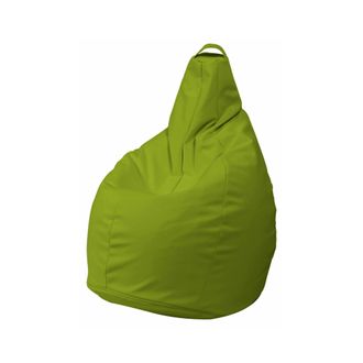Dmora Dmora - Puf Aunter, Sill&oacute;n Multiusos, Puf, Puf Reposapi&eacute;s, Made In Italy, 90x90 H120 Cm, Amarillo