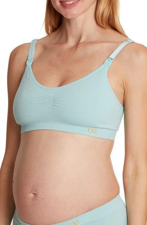 Cache Coeur Zo&eacute; Seamless maternity and nursing bra in Turquoise at Nordstrom, Size Xx-Large