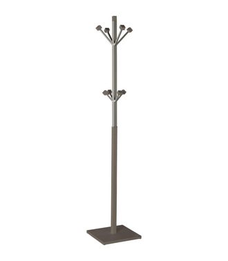 HERDASA Herdasa - Perchero Mod. 429 Moderno Herrajes Cromo Satinado Lacado Moka, 180 Cm(alto)34 Cm(ancho)34 Cm(largo)