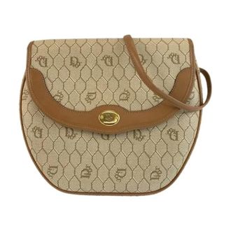 Dior Pre-owned Cross Body Bags, female, Beige, Size: ONE SIZE Pre-owned PVC Shoulder Bag