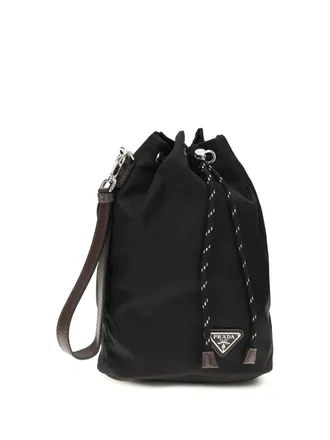 Prada Speedrock Bucket Bag - Black