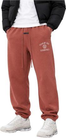 Fear of God Heavy Fleece Sweatpant - Heren - Sweatpants - Rood - XS - Katoen - Broeken