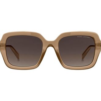 Marc Jacobs 54mm Gradient Square Sunglasses in Beige/Brown Gradient at Nordstrom Rack