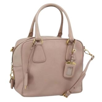 Prada Borsa a mano vintage in pelle Saffiano Pre-owned - - Pre-owned - Donna - Beige - ONE SIZE