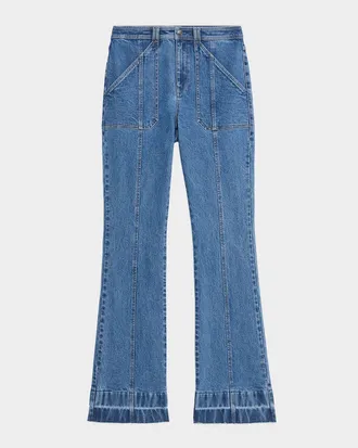 Cinq &agrave; Sept Briella Flare Jeans with Released Hem