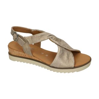 Gabor Schoenen, Dames, Grijs, 40 EU, Leer, Caruso Wedge