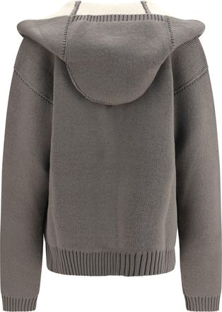 Rick Owens Womens Hoodie Robe Sweater Dust-Natural Jacket Dust/natural