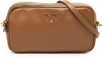Prada Pre-owned Prada Mini Saffiano Double Zip Crossbody Ladies P5PWFLPHE69ZNKWO