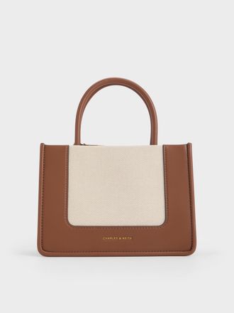 Charles & Keith Mini Daylla Canvas Tote Bag