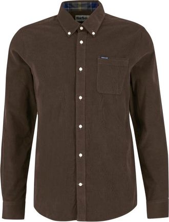 Barbour Ramsey Shirt - Heren - Casual Overhemden - Bruin - L - Katoen - Overhemden