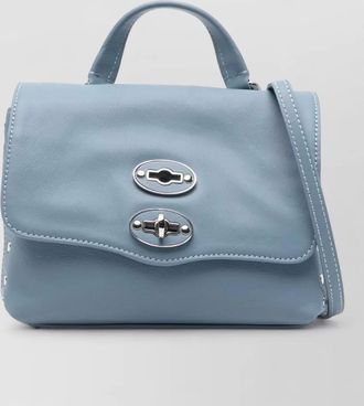 Zanellato postina saeta baby leather crossbody bag