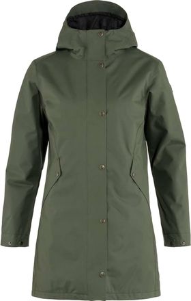 Fj&auml;llr&auml;ven WomenS Visby 3 In 1 Jacket In Deep Forest