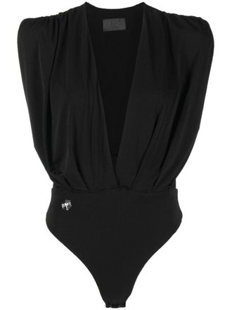 Philipp Plein Body con scollo a V - Nero