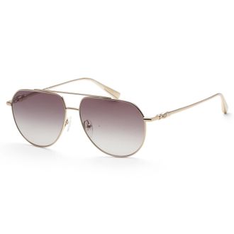 Longchamp Womens 57mm Gold Sunglasses