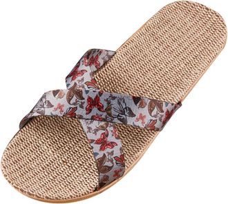 Generic Cloud Sliders Womens & Mens Slippers, Womens Arch Support Slippers with Plantar Fasciitis Soft Flip Flops with Thick Sole Indoor House Slipper House W