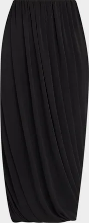 Cinq &agrave; Sept Calden Draped Midi Skirt