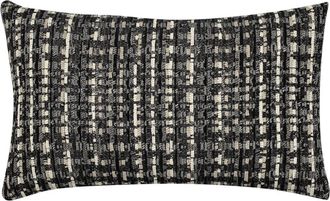 Elaine Smith Channel Indoor & Outdoor Woven Accent Pillow in Noir at Nordstrom, Size 12X20