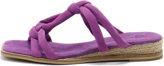 Eric Michael Womens Hope Suede Sandals In Lilac