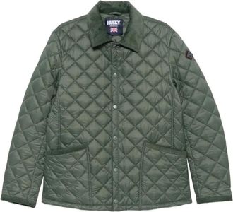 Husky Quilted Jacket - Heren - Winterjassen - Groen - L - Polyester - Jassen