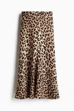 H&M Slipjupe - Beige/Leopardenprint