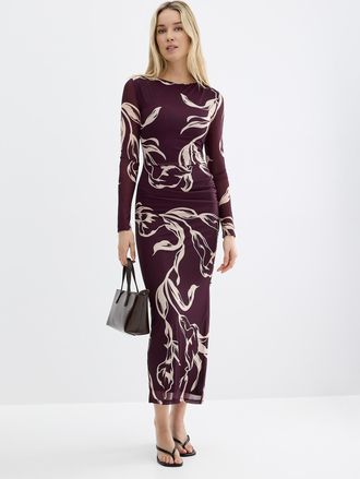 Ever New Womens Alannah abstract floral mesh dress