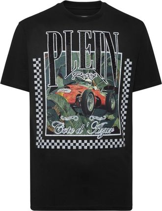 Philipp Plein T-Shirt Round Neck Racing - Heren - T-shirts - Zwart - 2XL - Katoen - Tops