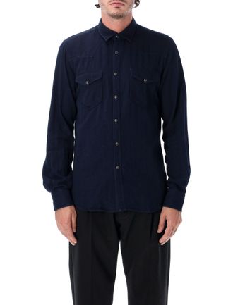 Xacus Tailored Fit Shaped Yoke Snap Western Casual Shirt