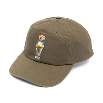 Polo Ralph Lauren Hats & Caps, male, Green, ONE SIZE, Bear Twill Ball Cap