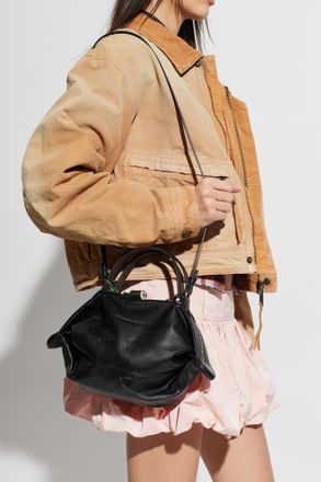 Kenzo Leather Handbag, Womens, Black