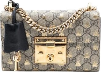 Gucci Pre-owned Cross Body Bags, female, Beige, Size: ONE SIZE Pre-owned Fabric Crossbody Bag