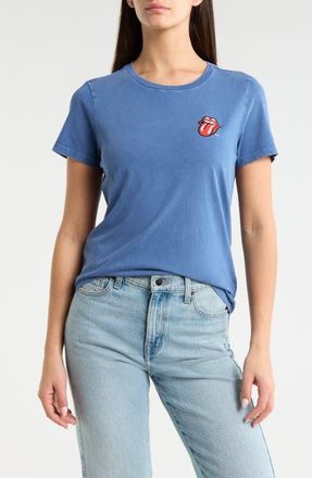 Lucky Brand Rolling Stones Cotton Graphic T-Shirt in True Navy at Nordstrom, Size Xx-Large
