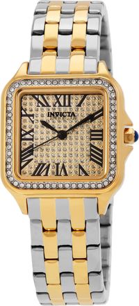 Invicta Angel Quartz Crystal Silver Dial Ladies Watch 50625