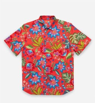 Johnny Was Mens Coverup Shirt In Rumba