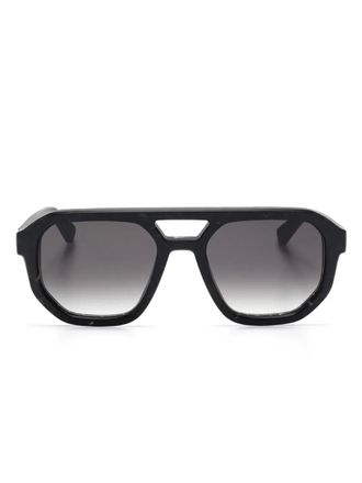 Mykita oversize-frame sunglasses - unisex - Acetate - 53 - Black
