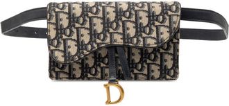 Dior Pre-owned Dior Oblique Canvas Saddle Belt Bag 3QJOVPCY0B1TW41H