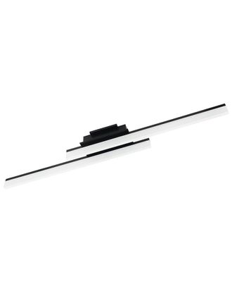 Eglo Eglo Palmital 1 Light Integrated Led Ceiling Light With Matte Black Finish & Satin Acrylic Shade