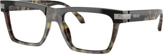 Versace Ve 3354 Rechthoekig Optisch Montuur - unisex - Brillen - Grijs - 55 MM - Accessoires