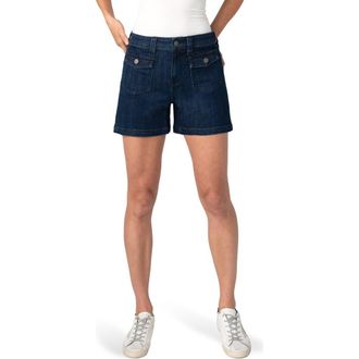 Liverpool L.A. Patch Pocket Denim Shorts in Delacey at Nordstrom, Size 12