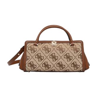 Guess Audrey Logo SML Gfrn Hwjg 97 55060 - Dames - Handtassen - Beige - ONE Size - Polyester - Tassen