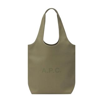 A.P.C. A.p.c. - Tote Ninon Small - Dames - Tassen - Groen - Maat: ONE Size Katoen