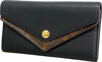 Louis Vuitton Noir Long Wallet (Bi-Fold) (Pre-Owned)