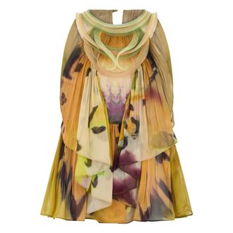 Alberta Ferretti Sleeveless Top with Print - female - Alberta Ferretti - Sleeveless Tops - Multicolor - S - Tops