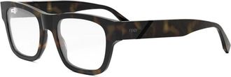 Fendi Diagonale Optische Bril - unisex - Brillen - Bruin - ONE Size - Accessoires