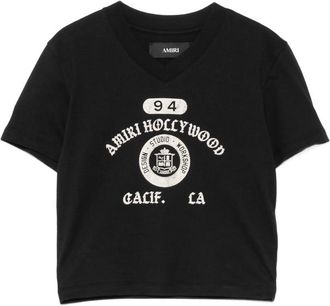 Amiri Logo-print V-neck T-shirt