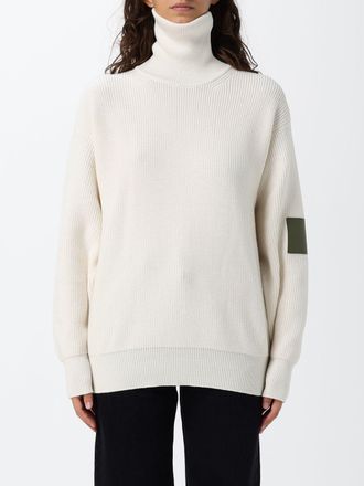 Loewe Relaxed Fit Wool Turtleneck with Side Zip and Patches